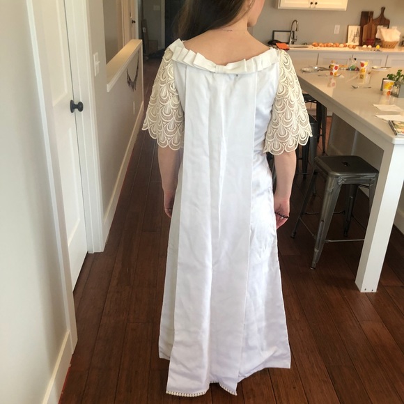 Vintage Alfred Angelo linen wedding dress - Picture 4 of 5